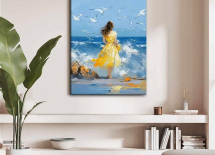 Lighthouse Ocean Canvas Wall Art, 2 Piece Gallery Wrapped Prints, 12x16