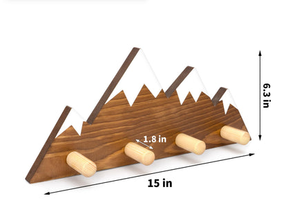 Waratah Designs Mountain Wall Hooks - Woodland Nursery Decor