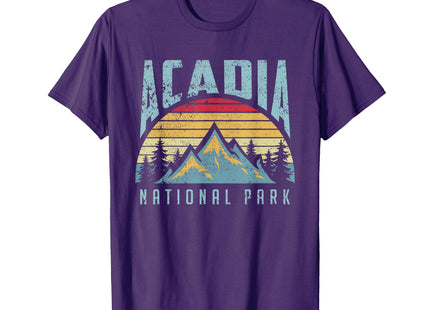 Acadia National Park Maine Mountains Retro T Shirt T-Shirt