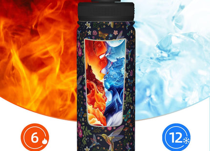 Hummingbird Gifts For Women, Hummingbird Lovers, Hummingbird Water Bottle, 18oz Stainless Steel Insulated Tumbler, Unique Birthday Christmas Gift for Women Men
