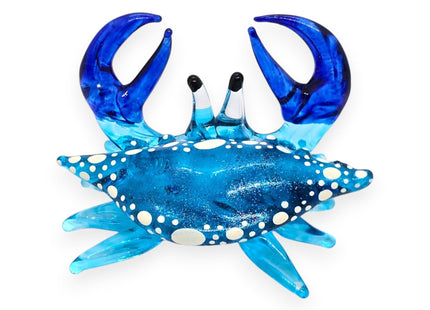 WitnyStore Beautiful Handmade Crab Blown Glass Figurine Animals Crystal Miniature Aquarium Sea Life Home Decor Collectible Gift