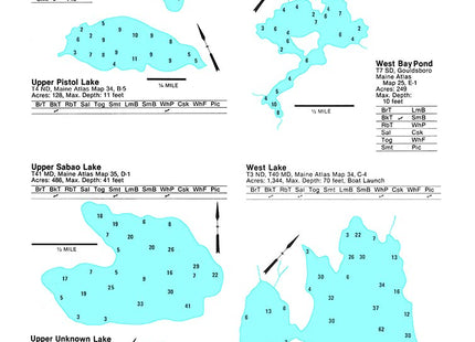 Delorme Atlas Maine Fishing Depths