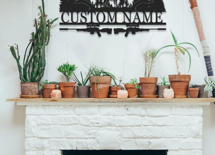 Personalized Deer Metal Cabin Sign, Metal Signs Customized, Outdoor Hunting Sign, Forest Deer Wall Decor, Deer Hunting Gift, Last Name Signs for Home, Cabin Decor, Housewarming Gifts