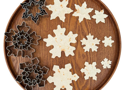 Auktosmn Snowflake Cookie Cutter Set-9 Pieces-1.2" to 4"-Christmas Cookie Cutters-Snowflake Cutter Fondant Baking Molds for Cake Cupcake