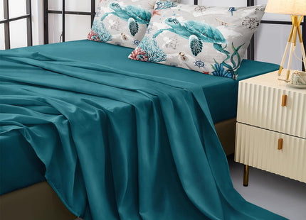 Bedbay Coastal Bedding Comforter Set Ocean King Bed Set Sea Turtle Comforter 8 Pcs Soft Lightweight King Size Bed in Bag Set Ocean Themed Quilt Down Alternative Duvet Set