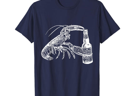 Beer Drinking Lobster Craft Beer Beach Vacation Gift T-Shirt Small