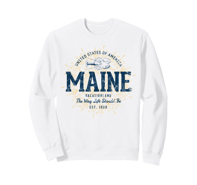 Vintage Maine Retro Sweatshirt