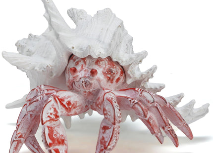 VVGIFTS Hermit Crab with Shell Beach Coastal Statue for Home Shelf Decor