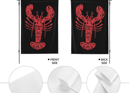 Tribal Maine Lobster Garden Flag 12.5"x18" Double Sided Small Flags for Outside Yard Outdoor Decor Wall Banner