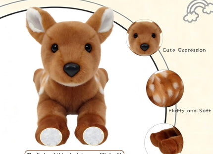 OROZCOR Deer Stuffed Animal 8” Small Deer PlushToy Gifts for Kids Adults