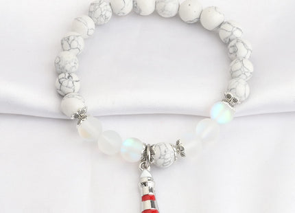 FUSTMW Lighthouse Bracelet Lighthouse Keeper Gifts Lighthouse Lover Gifts Nautical Gift Lighthouse Tower Charm Jewelry (Bracelet)