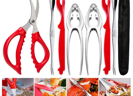 Crab Leg Crackers and Tools - Lobster Crackers and Picks Set