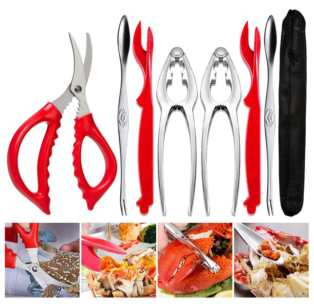 Crab Leg Crackers and Tools - Lobster Crackers and Picks Set