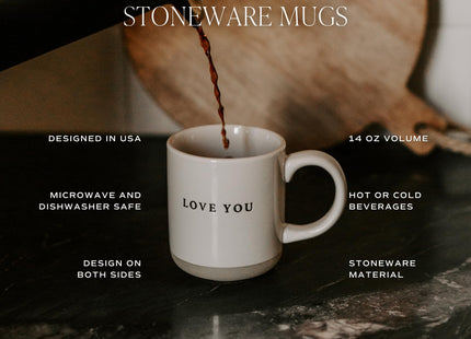 Sweet Water Decor Fall Leaves Coffee Mug, 14oz Stoneware Cute Autumn Cup