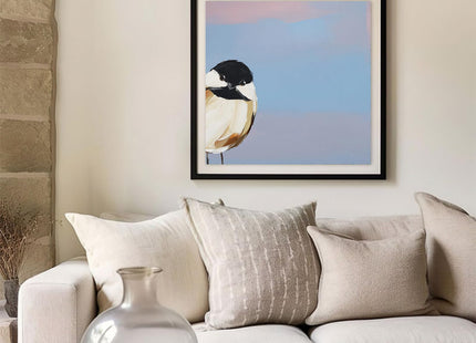 Nursery Wall Art Vintage Tilting Chickadee Wall Art 16x16 Inch Unframed