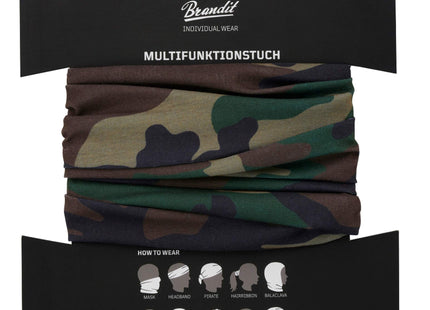 Brandit Multifunctional Neck Gaiter Woodland