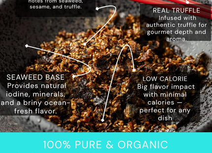 Ocean Balance Spicy Furikake Seasoning w/Cayenne Pepper –Furikake Seasoning w/Sesame Seeds + Maine Coast Seaweed – Great for Sushi Rice, Avocado Toast & Plant-Based Diets