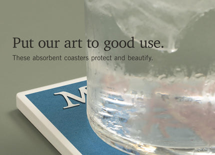Lantern Press Maine, Lobster Woodblock (Absorbent Ceramic Coaster, Single, Cork Back, Kitchen Table Decor)