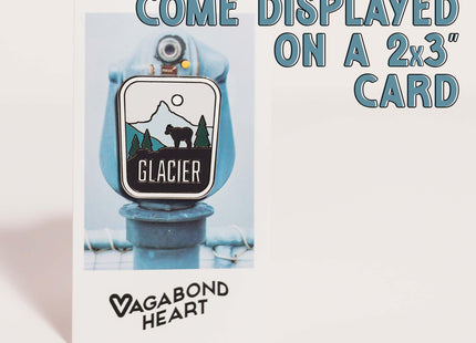 Vagabond Heart Acadia Pin - Acadia Souvenir - Hard Enamel Lapel Badge Maine Souvenir - Metal Travel Acadia National Park Pin for Backpack Jacket Hat - Collectible for Travelers Men Women - 1.25" Inch Rubber Clutch Back