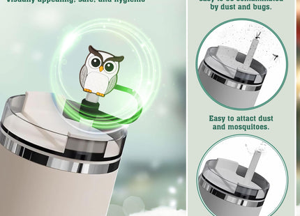 Owl Straw Topper, 10mm (0.4in) Cute Owl Straw Topper, Covers for Stanley Cup - Owl Accessories, Decor, Stuff, Things, Birthday Decoration, Gifts for Lovers, Women, Kids, Girls