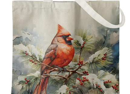 Veqzc Cardinal Christmas Canvas Tote Bag for Women - Red Cardinal Gifts, Christmas Reusable Grocery Bags