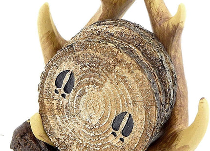 Bellaa Antler Coasters, Deer, Western, Cottage, Cabin, Farmhouse, Man Cave