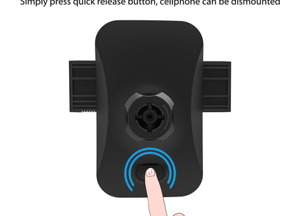 Amazon Basics Universal Portable Smartphone Holder for Car, Air Vent Mount, 360° Rotation, Easy to Install, One-Handed Release, Adjustable and Secure, Grey