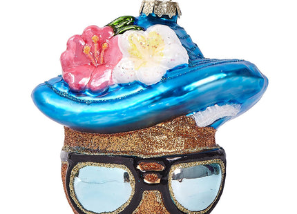 Funny Hanging Christmas Ornaments 2025 - Seashell Handcrafted Glass Blown Tree Decorations, 3D Scallop Shells Premium Decorative Waterproof Holiday Decor for Xmas Home Outdoor Window Gifts