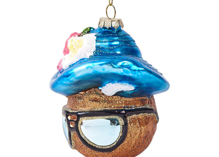 Funny Hanging Christmas Ornaments 2025 - Seashell Handcrafted Glass Blown Tree Decorations, 3D Scallop Shells Premium Decorative Waterproof Holiday Decor for Xmas Home Outdoor Window Gifts