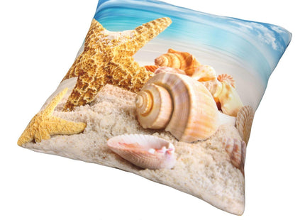 CCOCND Ocean Beach Throw Pillow Covers 18 x 18 Inch Seashell Starfish Conch Ocean Themed Decorative Pillows Soft Cushion Cases for Couch Sofa Bed Home Decor Set of 4