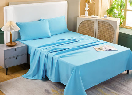 Bedbay Coastal Bedding Set Bed in a Bag Queen Beach Comforter Set 8 Pcs Turquoise Ocean Bed Set Lightweight Summer Comforter Queen Size Quilt Set Beach Room Decor for Teen Girls Women(Ocean,Queen)