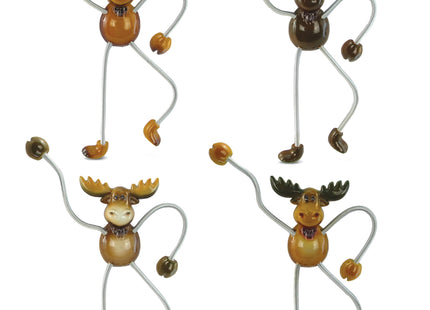 COTA Global Moose Springy Fridge Magnets - Novelty Cool Magnets - Set of 4