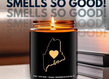 Maine Candle, Unique Maine Themed Gifts for Men and Women, Best State Souvenir Gifts for Moving Away, Thoughtful Home Sick Presents, Ideal for Birthday, Christmas, Graduation, Gift Ready
