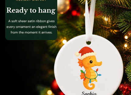 Lydia Gifts 2026 Personalized Sea Otter Christmas Ornament