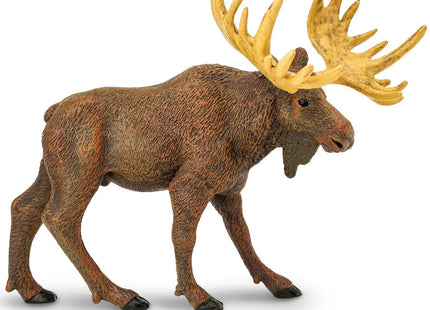 Safari Ltd. Moose Figurine - Realistic 5" Animal Figure - Educational Toy for Boys, Girls, and Kids Ages 1+