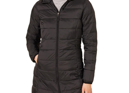 Amazon Essentials Women's Lightweight Water-Resistant Packable Puffer Coat Outerwear, -black, Large