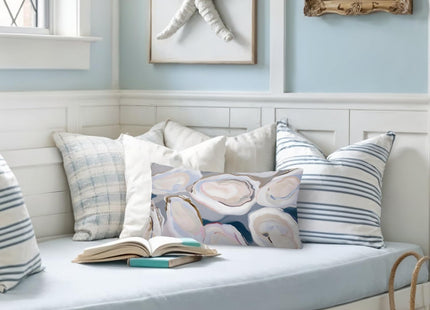 XYDEG Coastal Beach Room Decor 12x20 Pillow Cover, Ocean Coastal Beachy Decorative Lumbar Pillow Covers for Bedroom Living Room Home Sofa Couch