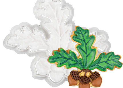 Flycalf Fall Thanksgiving Cookie Cutters Set Maple Leaf, Turkey, Carrot, Acorn, Hat Shapes 5PC Set Baking Accessories Cutter Molds Gifts Decorative 3.5" Kitchen Cake Supplies