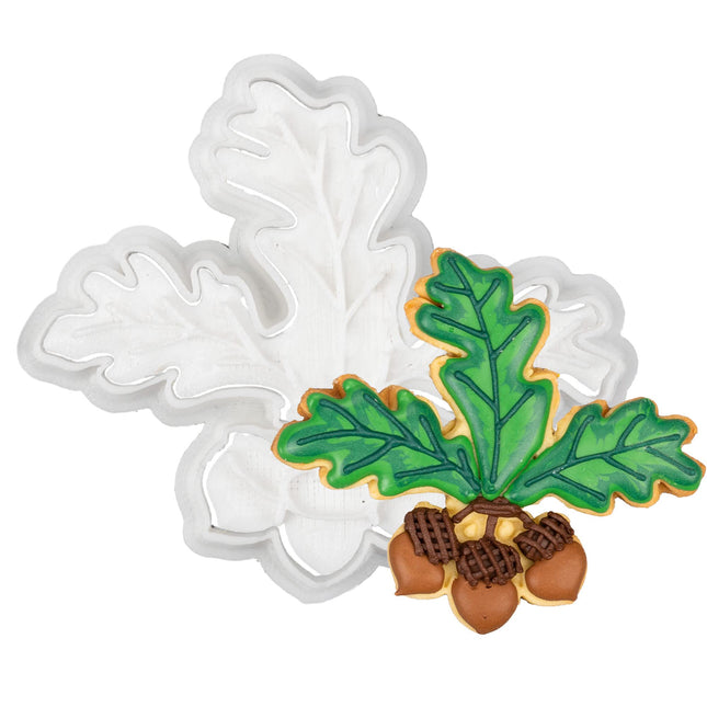 Flycalf Fall Thanksgiving Cookie Cutters Set Maple Leaf, Turkey, Carrot, Acorn, Hat Shapes 5PC Set Baking Accessories Cutter Molds Gifts Decorative 3.5" Kitchen Cake Supplies