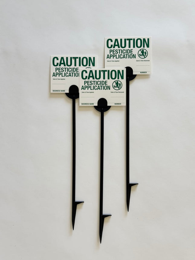 Maine Pesticide Application Signs & Stakes (Premium Style Stakes (500 pc. Pack))