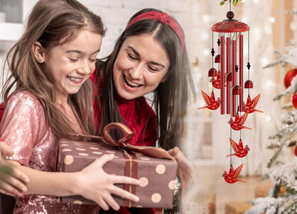 Cardinal Wind Chimes for Outside, 35" Cardinal Gifts for Women