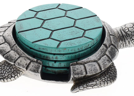 Sea Turtle Coaster Set - Nautical Ocean Beach Coastal Decor