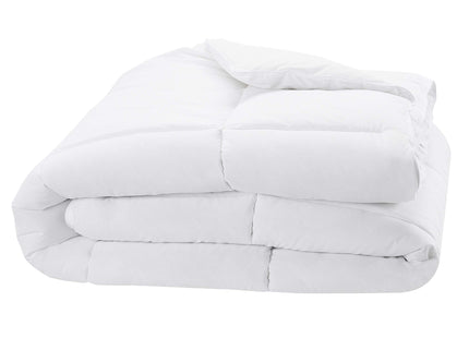 Amazon Basics White Down Alternative Comforter and Duvet Insert with Corner Tabs, Machine Washable, King, Light White