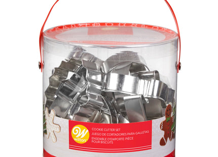 Wilton Christmas Cookie Cutter Set, Holiday Baking & Decorating for Gingerbread & Sugar Cookies, 18 Piece, Metal