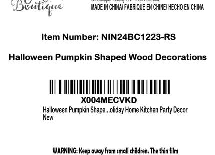 Halloween Pumpkin Shaped Wood Board Charcuterie Wooden Boards