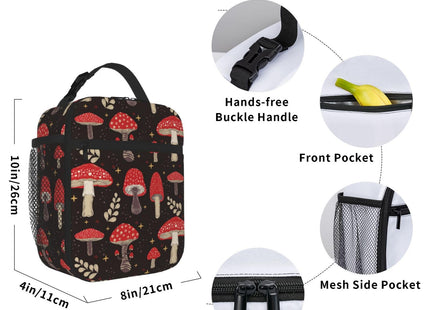 Coobex Mushroom Lunch Box Kids Insulated Lunch Bag for Girls Boys