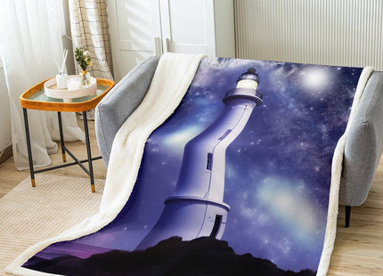 Erosebridal Lighthouse Fuzzy Blanket Twin 60"x80"