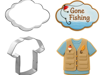 6 PC Lake Fishing Sport Cookie Cutter Set for Treats & Cookies