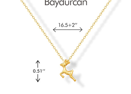 Baydurcan Deer Necklace Elk Pendant Deer Gifts for women
