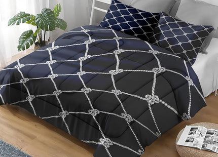 Pamnest Twin Comforter Set, 2 Pieces Nautical Fishing Bedding, All Season